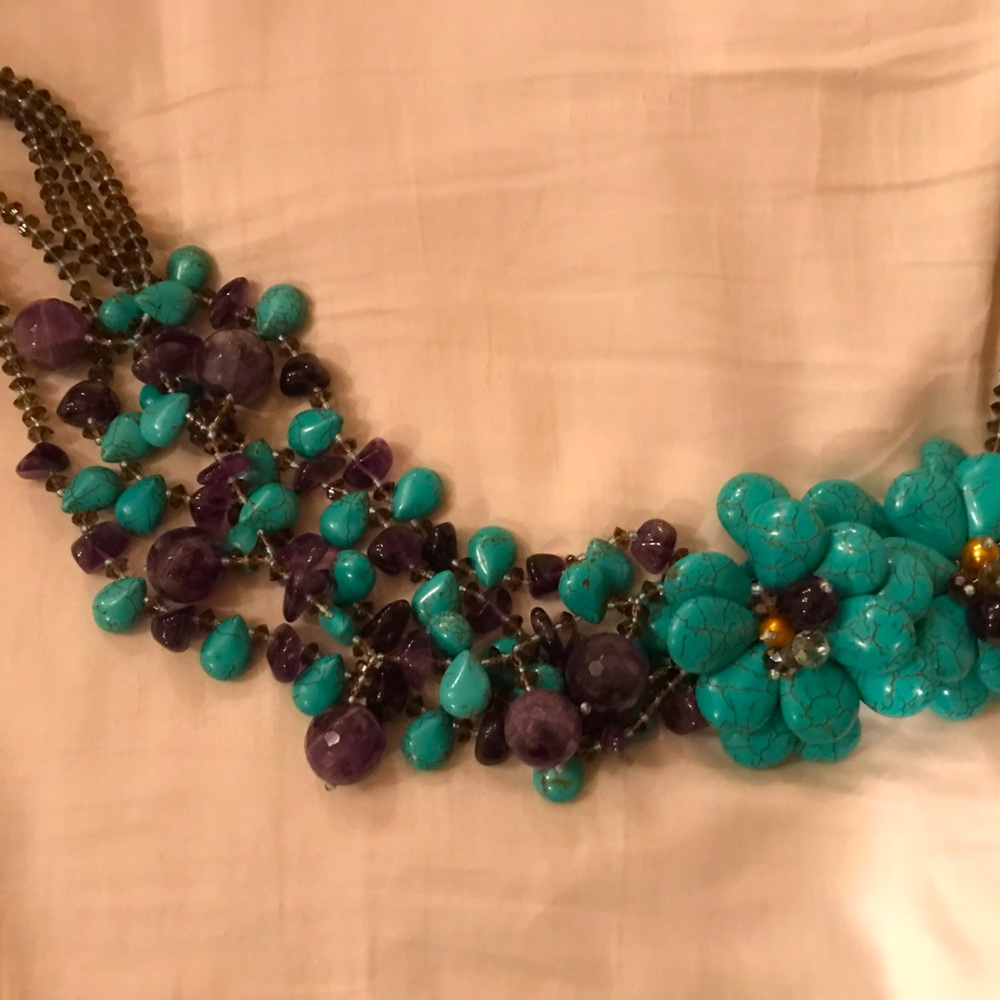 Semiprecious stones necklace